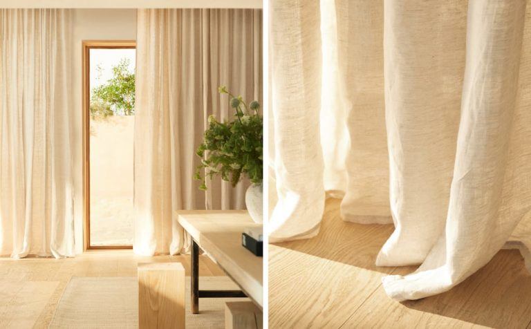 Las Cortinas más bonitas del catálogo de ZARA HOME 2021 – 2022